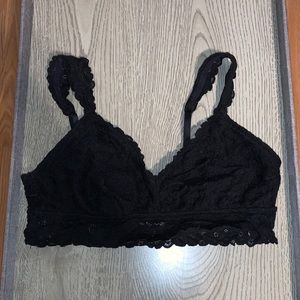 Black lace bralette